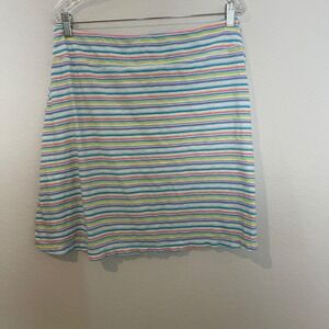 Fresh‎ Produce Striped Skort Athleisure Activewear Casual Comfy Skirt LG